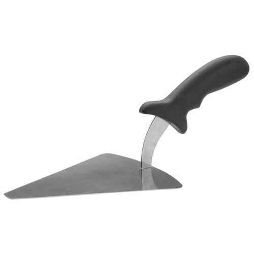 - TKP-62, 6.88x5.88-Inch Pizza Server with Stainless Steel Blade and Black Polypropylene Handle