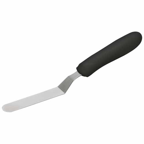 - TKPO-4, Offset Spatula with 3.5x0.75-Inch Blade and Black Polypropylene Handle, NSF