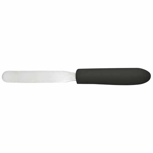 - TKPS-4, Bakery Spatula with 4x0.75-Inch Blade and Black Polypropylene Handle, NSF