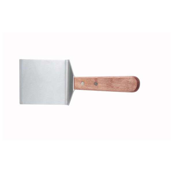 - TN46, Offset Steak and Burger Turner with 4x3.75-Inch Blade and Wooden Handle