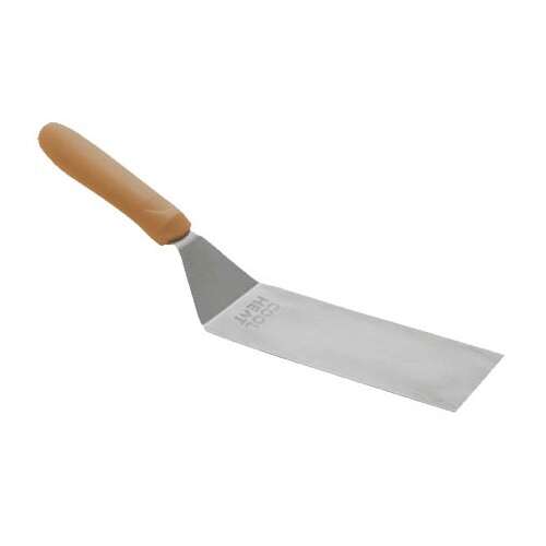 - TNH-70, Square Edge Turner with Orange Nylon Handle and 7.25x3-Inch Blade
