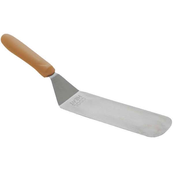 - TNH-90, Flexible Turner with Offset, Orange Nylon Handle and 8.25" x 2.8 Blade