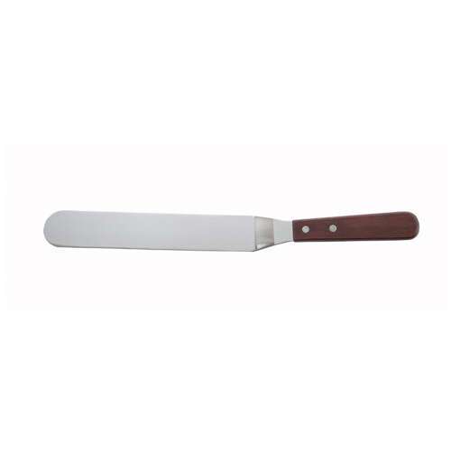 - TOS-9, Spatula with Offset, Wooden Handle, 8-3/8-inch x 1.5-inch Blade