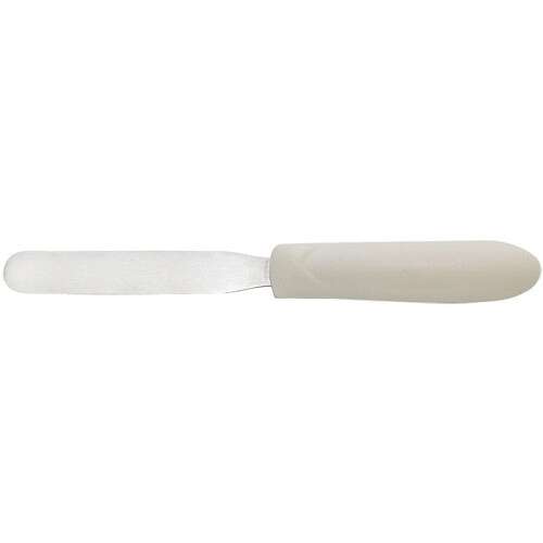 - TWPS-4, Bakery Spatula with 4x0.75-Inch Blade and White Polypropylene Handle, NSF