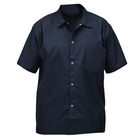 Winco UNF-1KM, Chef Shirt, Black, M