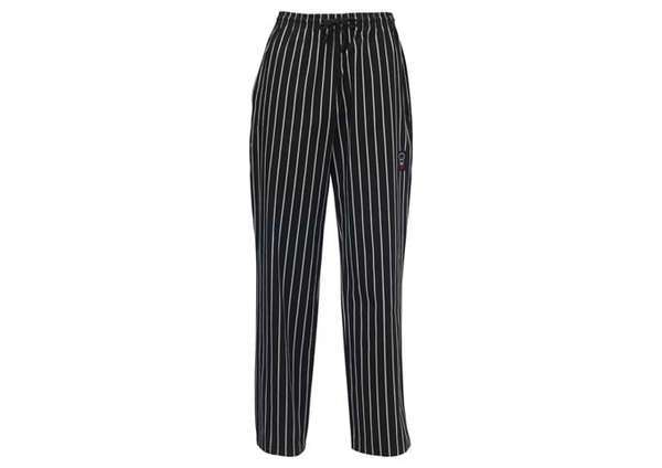 Winco UNF-3CS Woven Chalkstripe Chef Pants, S, EA