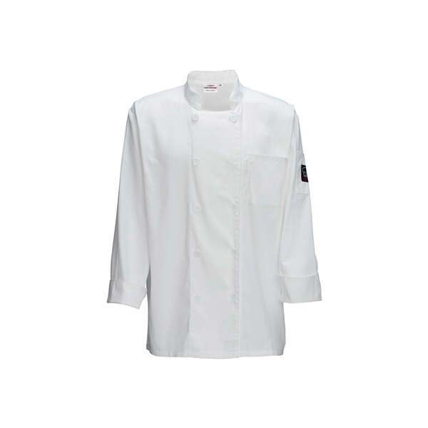 Winco UNF-5WS, White Universal Fit Chef Jacket, Small