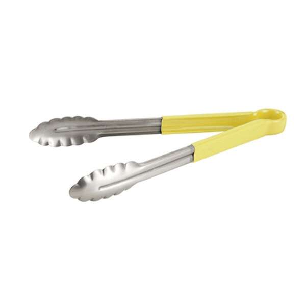 - UT-9HP-Y, 9-Inch Heavy-Duty Utility Tong with Plastic Yellow Handle