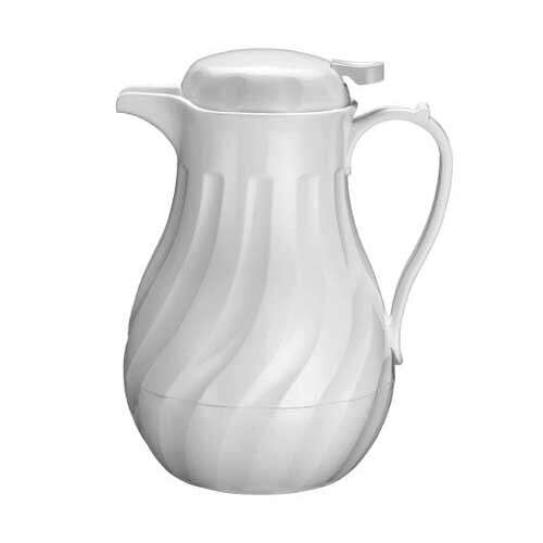 - VSW-20W, 20-Ounce White Swirl Insulated Beverage Server