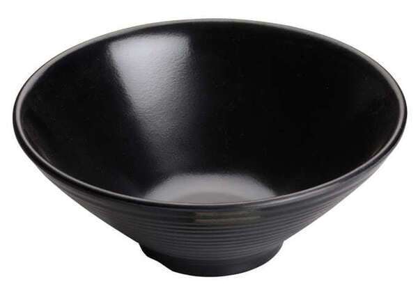 - WDM014-303 32 Oz 8-Inch Ardesia Togashi Round Black Melamine Bowl, 24/CS