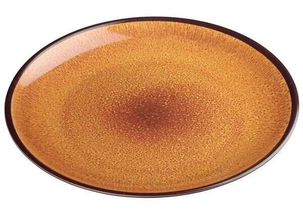 Winco WDM020-402, 11-Inch Dia Ardesia Ava Round Melamine Plate, Brown, 24/CS (Discontinued)