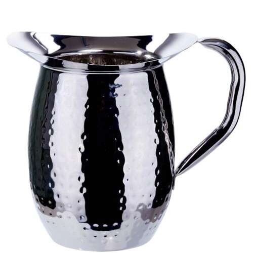 - WPB-2H, 2-Quart Hammered Bell Pitcher, Stainless Steel