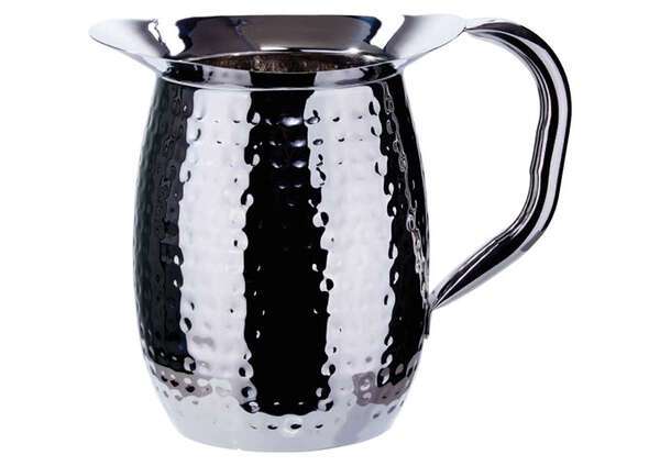 - WPB-3H, 3-Quart Hammered Bell Pitcher, Stainless Steel