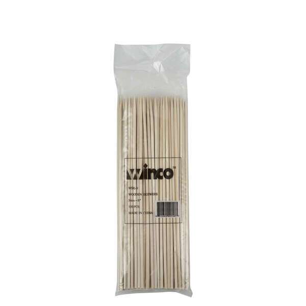 - WSK-08, 8-Inch Bamboo Skewers, 100/PK