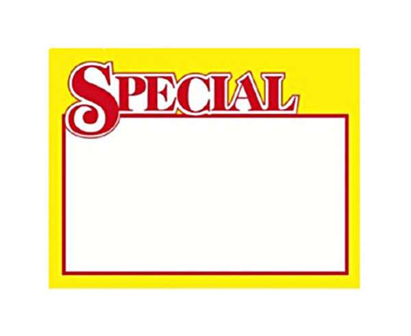 Windsor B-3, 7-inch x 11-inch Paper Price Sign, 100/CS