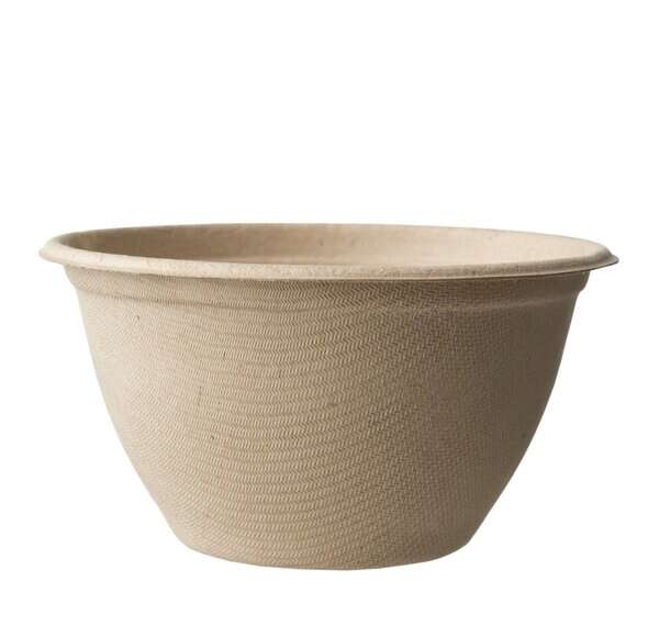World Centric BB-SC-U12, 12-Ounce Fiber Barrel Bowl, 500/CS, ASTM D6400, BPI, USDA