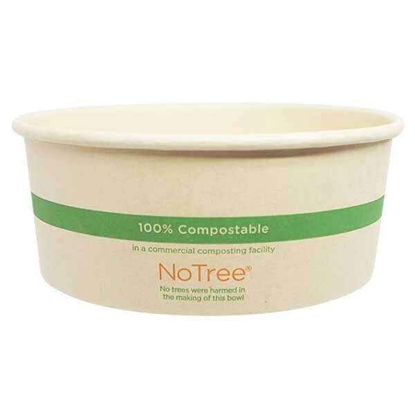 World Centric BO-NT-24W, 24 Oz NoTree Paper Wide Bowls, 300/CS