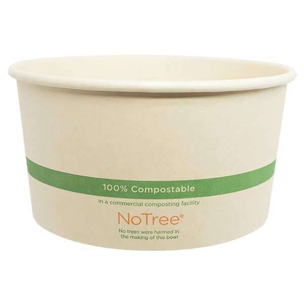 World Centric BO-NT-32W, 32 Oz NoTree Paper Wide Bowls, 300/CS