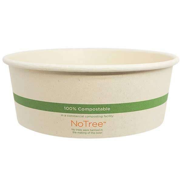 World Centric BO-NT-42W, 42 Oz NoTree Paper Wide Bowls, 300/CS