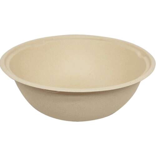 World Centric BO-SC-36S, 36 Oz Compostable Shallow Fiber Bowls, 300/CS