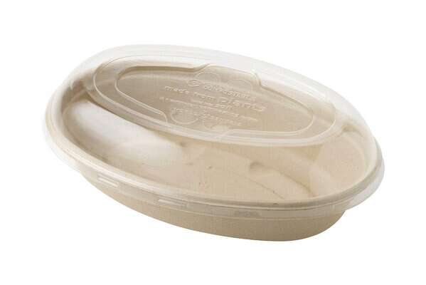 World Centric BO-SC-UBBS-LFP, 24 Oz PFAS-Free Fiber Burrito Bowl, 400/CS (Lids Sold Separately)