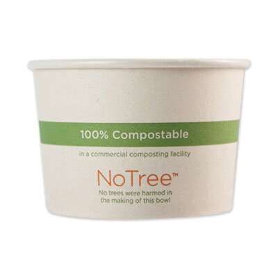 World Centric BO-SU-16, 16 Oz NoTree Paper Bowls, 500/CS
