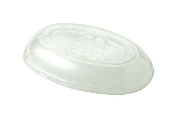 World Centric BOL-CS-UBВЅ, Ingeo Lid for BO-SC-UBВЅ 24-Ounce Burrito Bowl, 400/CS