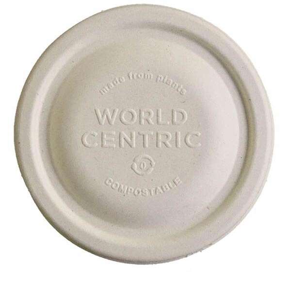 World Centric BOL-FB-12-LF, Fiber Lids for 12-32 Oz Paper Bowls, 1000/CS