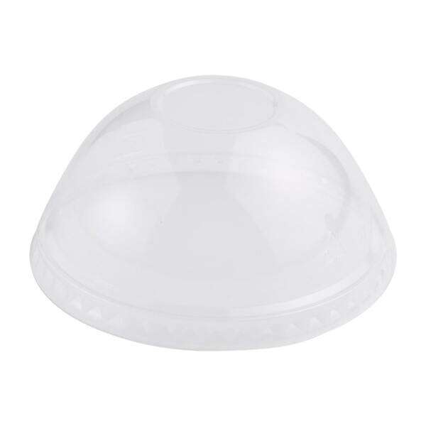 World Centric CPL-CS-12DP, PLA Dome Lids for 9-24 Oz, No Straw Hole, 1000/CS