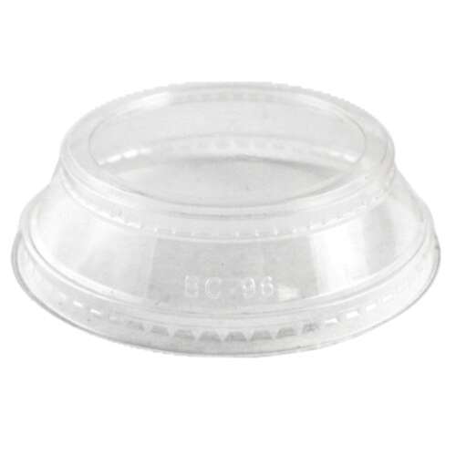 World Centric CPL-CS-12SH, PLA Lids for 9-24 Oz Cold Cups, Portion Holders for CP-CS-2SF & CP-CS-4S, 1000/CS