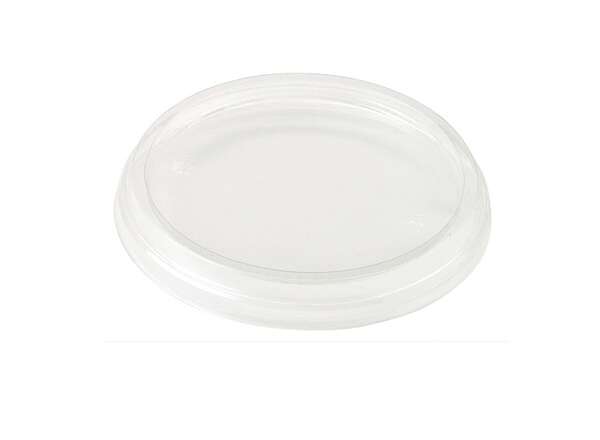 World Centric DCL-CS-12, Clear Ingeo Lid for 8- to 32-Ounce Clear Round Deli Containers, 1000/CS, ASTM, BPI