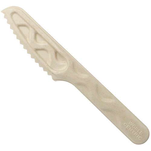 World Centric KN-FB-6-LF, 6-inch Beige Fiber Knives, 1000/CS