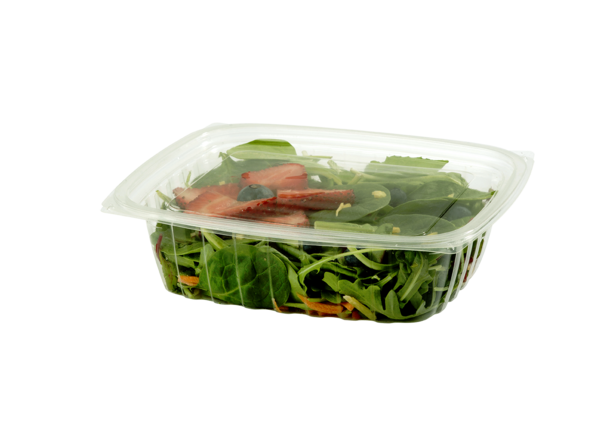 World Centric RD-CS-24, 24-Ounce Clear Ingeo Rectangular Deli Containers, 600/CS, ASTM, BPI (LIDS ARE SOLD SEPARATELY)