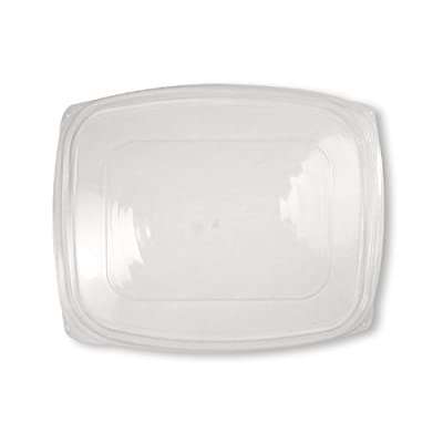 World Centric RDL-CS-48, PLA Lids for 48-64 Oz Rectangular Deli Containers, 400/CS