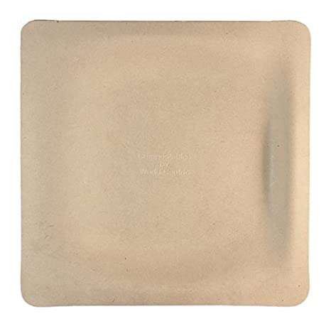 World Centric SQ-SC-9, 9-inch Square Fiber Plates, 1000/CS