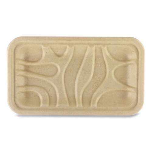 World Centric TR-SC-17S-LFS, 8-inch PFAS-Free Fiber Meat Trays, 500/CS