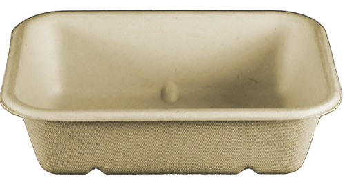 World Centric TR-SC-UAR, 6.5x5x1.5-Inch Fiber Tray, 600/CS, ASTM D6400, BPI, USDA