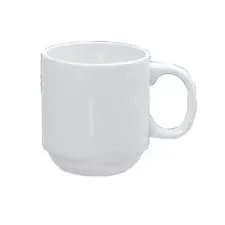 Yanco AC-12-P 12 Oz 3.5-Inch Abco Porcelain Stackable Prime Mug, 36/CS