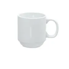 Yanco AC-16-P 16 Oz 4-Inch Abco Porcelain Stackable Prime Mug, 36/CS