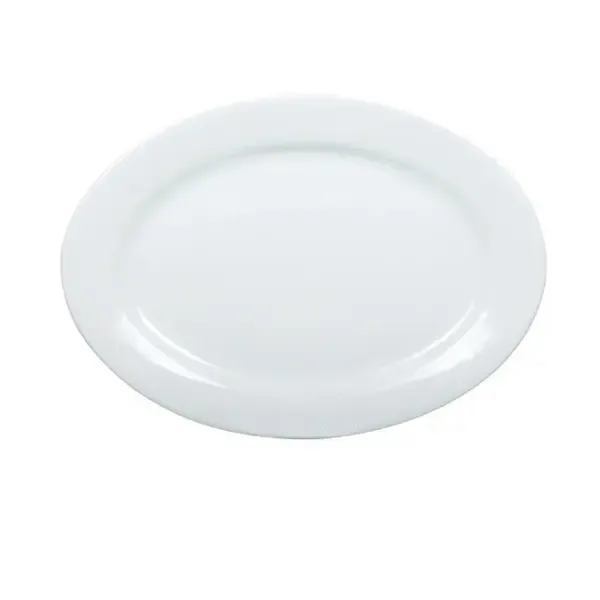 Yanco AC-91 20x13-Inch Abco Porcelain Oval Platter, 4/CS