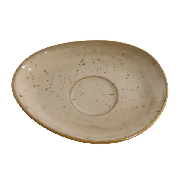Yanco AG-002 6x4.5-Inch Agate Porcelain Saucer, 36/CS