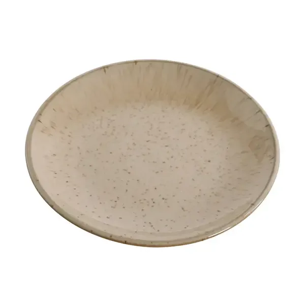 Yanco AG-107 7x.75-Inch Agate Porcelain Coupe Shape Round Plate, 36/CS