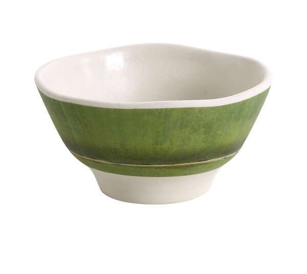 Yanco BA-405 10 Oz Bamboo Style Melamine Miso Soup Bowl, 48/CS