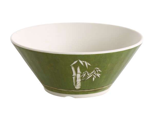 Yanco BA-505 16 Oz Bamboo Style Melamine Soup Bowl, 48/CS