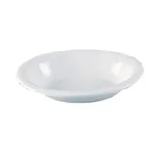 Yanco BK-010 10.25x7.5x2-Inch Porcelain Super White Bake Bowl, DZ