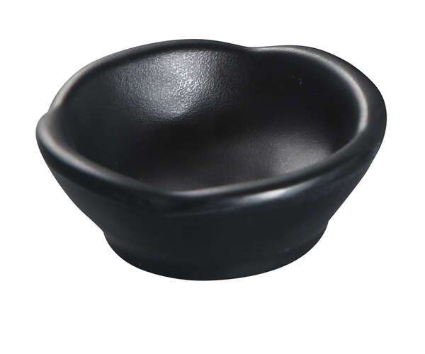 Yanco BP-0003 2.5 Oz 3.75-Inch Black Pearl Melamine Round Sauce Dish, 72/CS