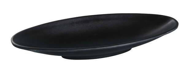Yanco BP-4112 12x4.5x2-Inch Black Pearl Melamine Deep Boat Plate, DZ