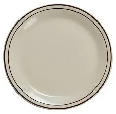 Yanco BR-7 7.25-Inch Porcelain Speckled Plate, 36/CS