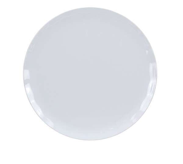 Yanco CAT-1016W 16-Inch Catering Melamine Round White Plate, 6/CS