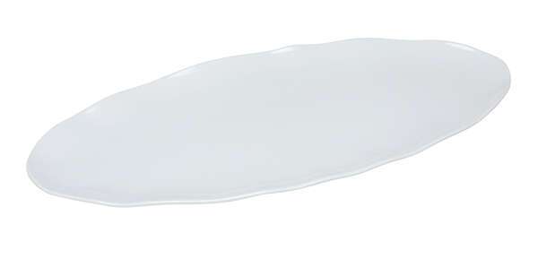 Yanco CAT-2030W 30x12-Inch Catering Melamine Oval White Platter, 6/CS